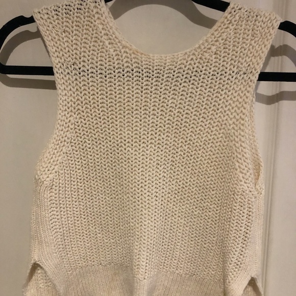 Aritzia Le Fou Garion Knit Tank Top in Cream - Picture 4 of 5
